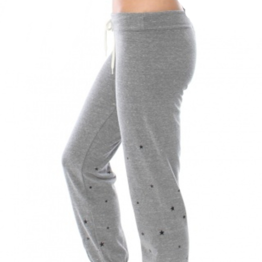 Monrow Stardust Flocking Sweatpants Medium - image 4